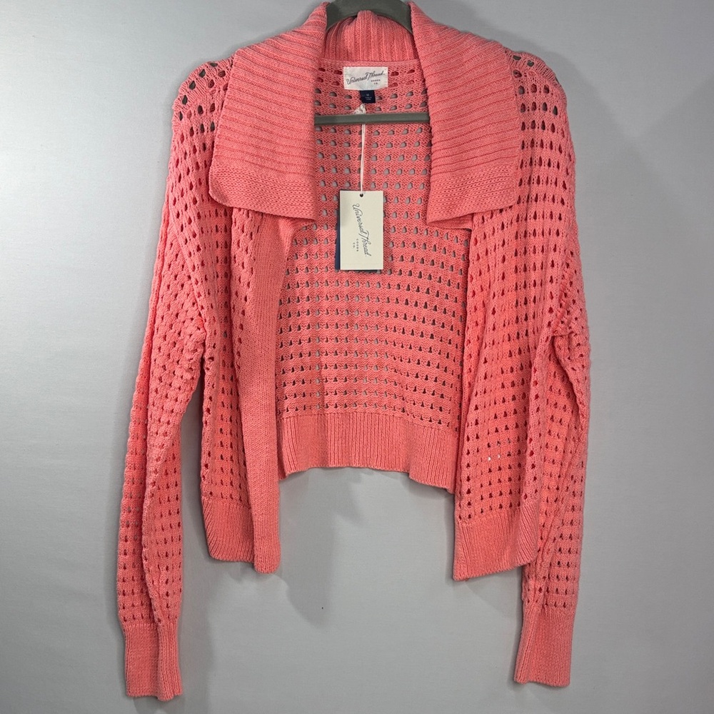 Universal Threads Open-Knit Coral Pink Women's Sweater Cardigan